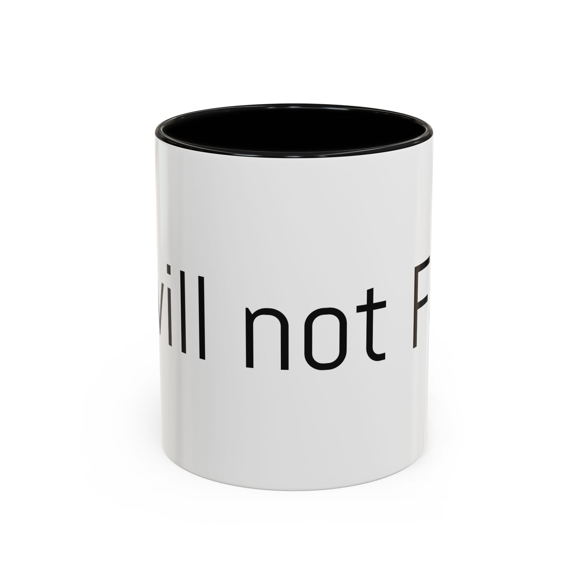 Coffee Mug — Minimalist Black Accent 'I did not Fail' Motivational Mug