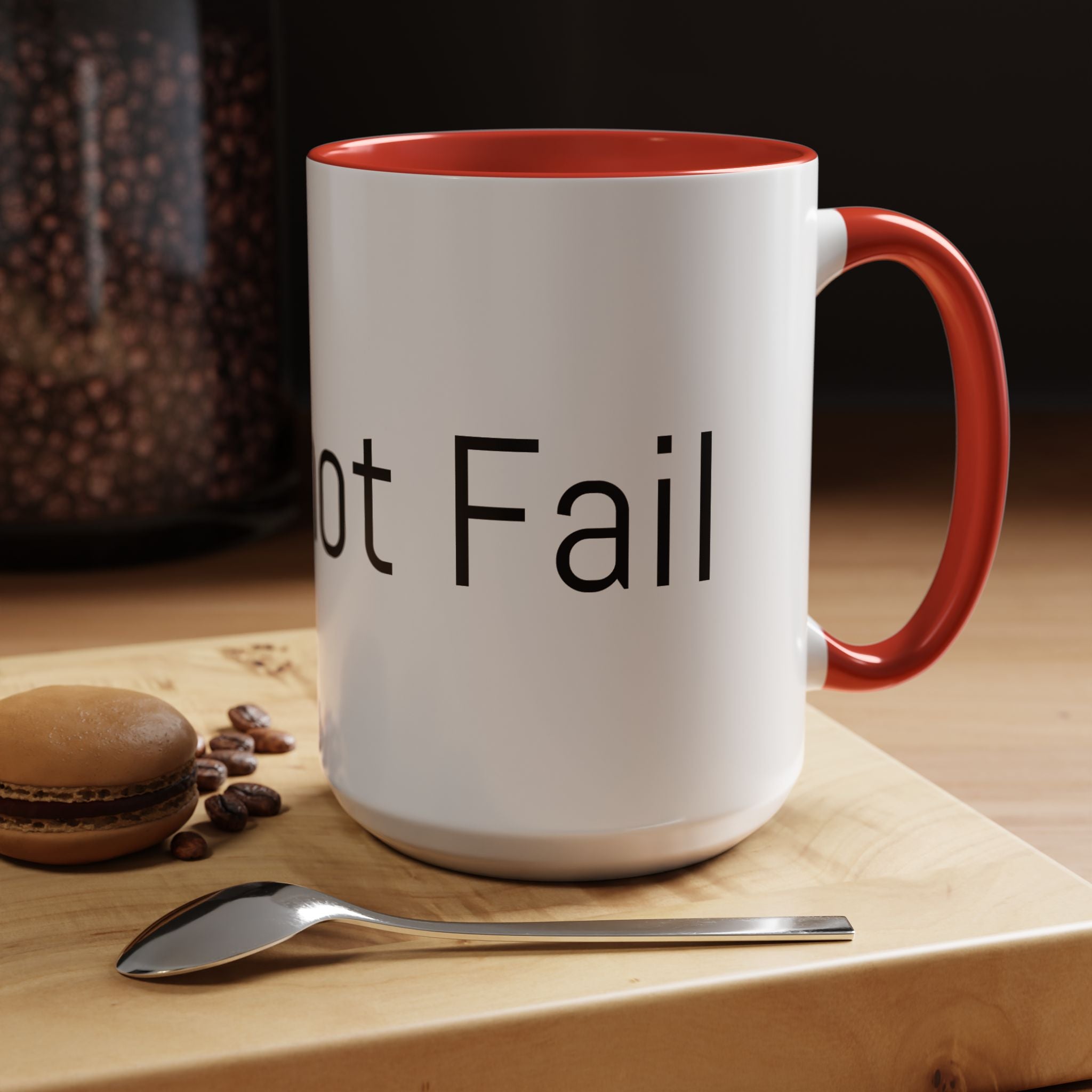 Coffee Mug — Minimalist Black Accent 'I did not Fail' Motivational Mug