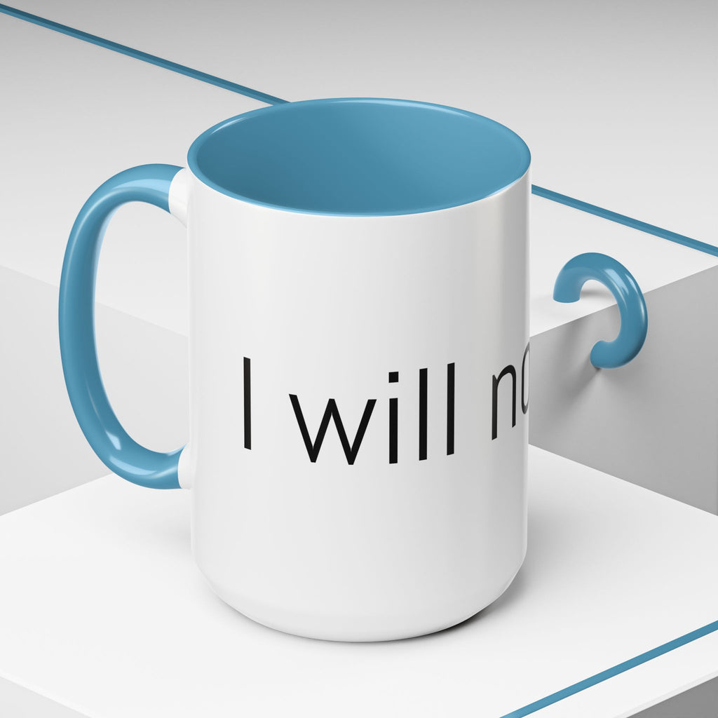 Coffee Mug — Minimalist Black Accent 'I did not Fail' Motivational Mug