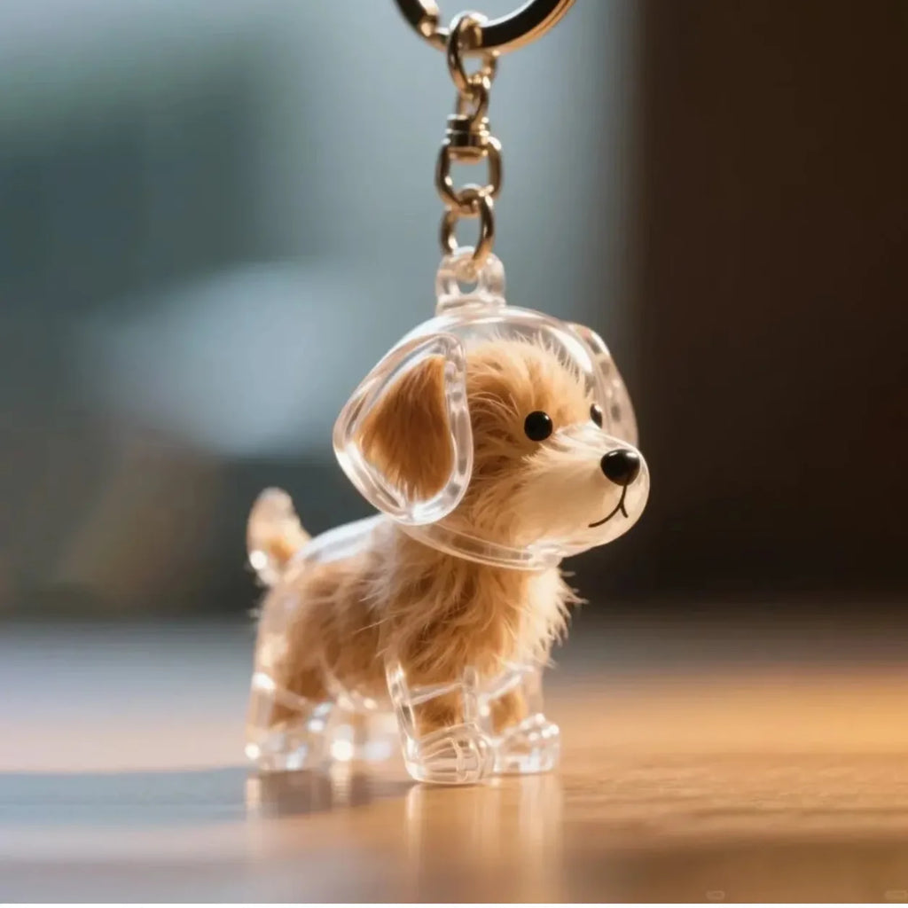 BeautifulHalos Dog Pendant Keychain