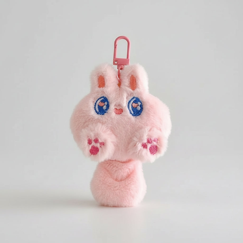 BeautifulHalos Plush Cat Keychain