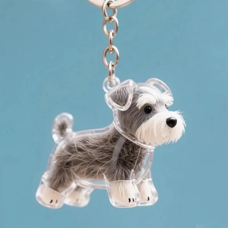 BeautifulHalos Dog Pendant Keychain