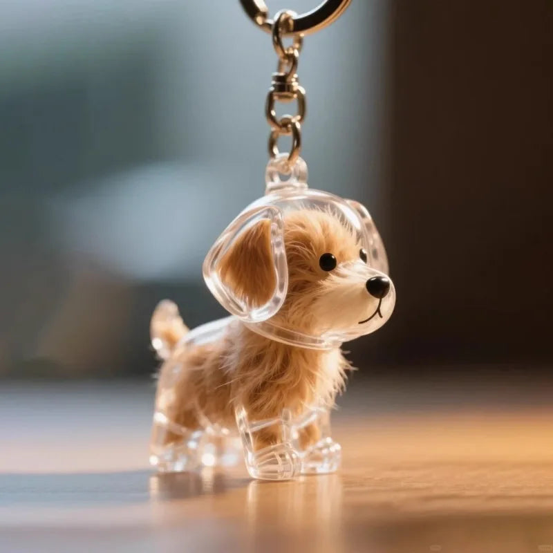 BeautifulHalos Dog Pendant Keychain