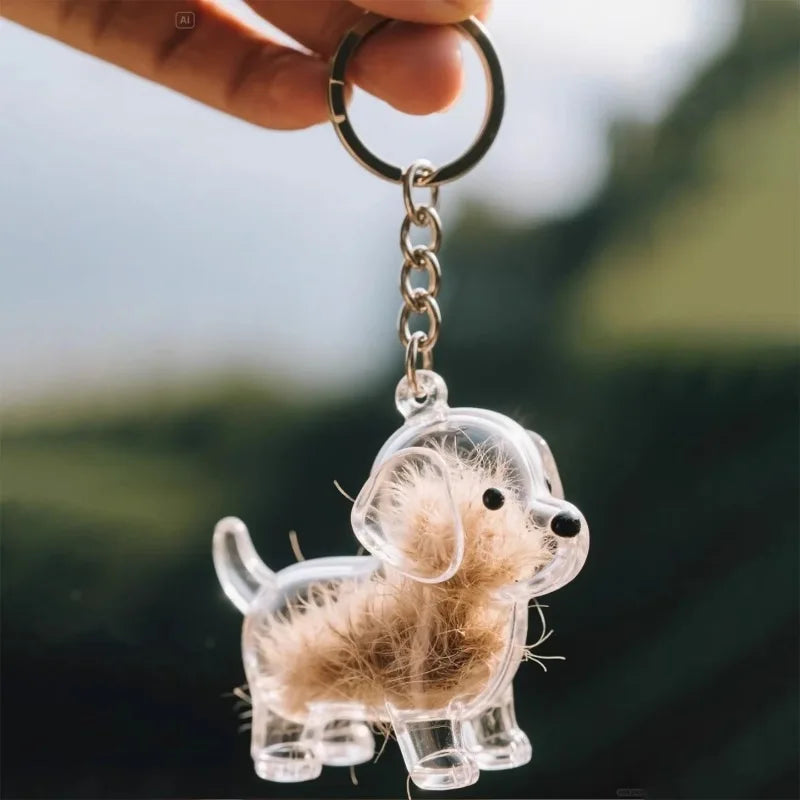 BeautifulHalos Dog Pendant Keychain