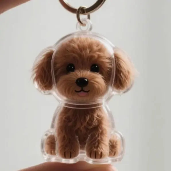 BeautifulHalos Dog Pendant Keychain