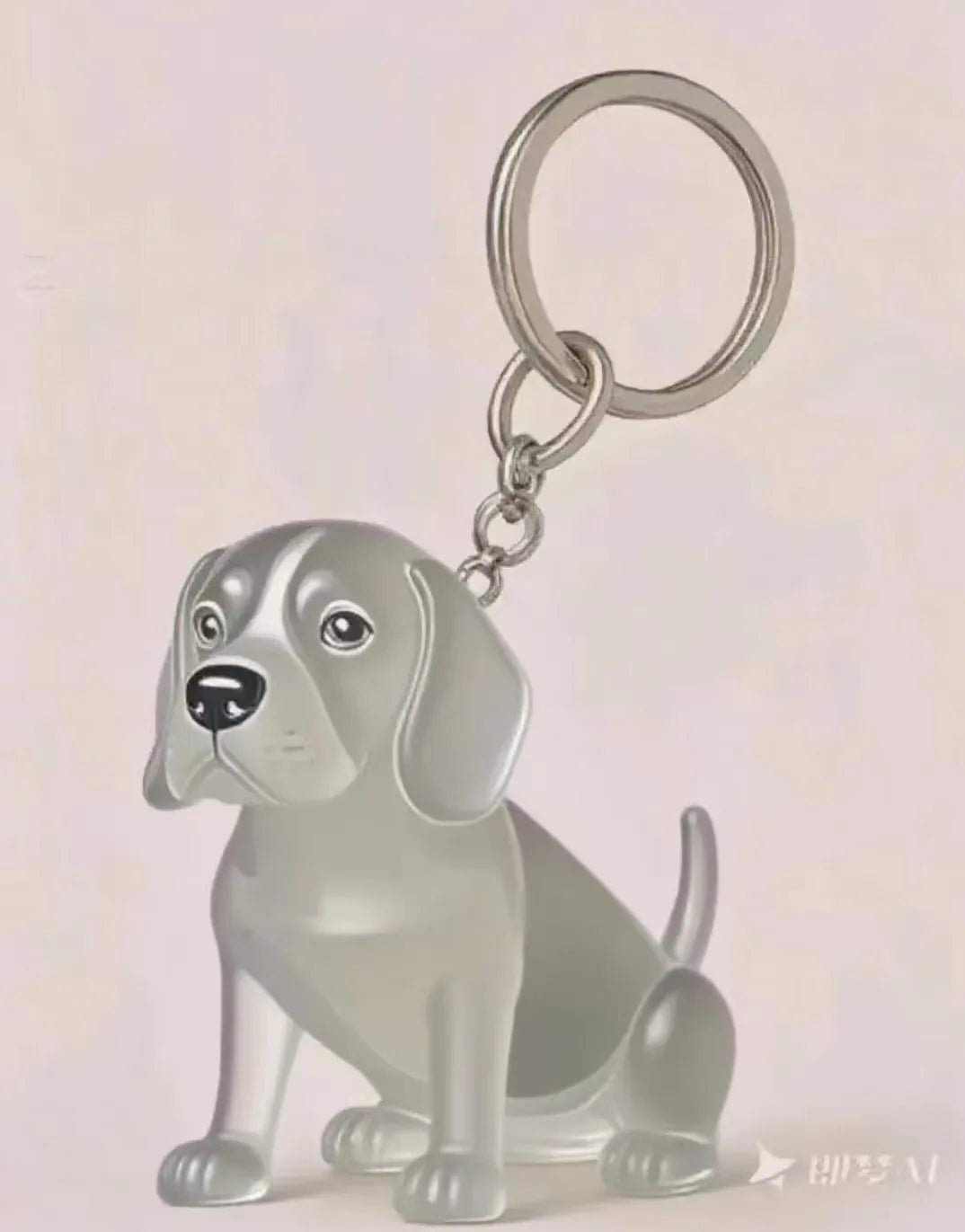 BeautifulHalos Dog Pendant Keychain