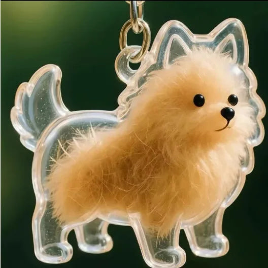 BeautifulHalos Dog Pendant Keychain